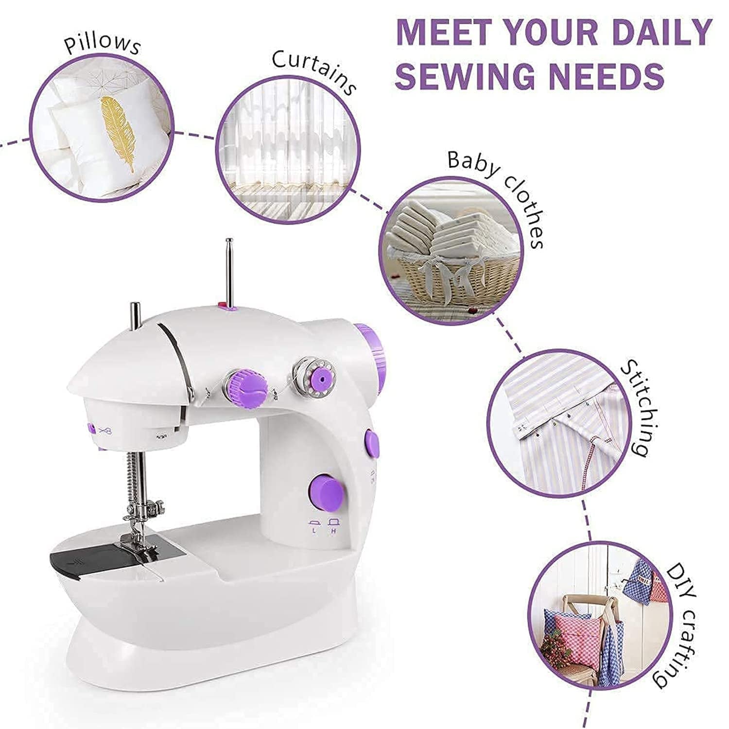 12917 Home Tailoring Sewing Machine With Extension Table Set, Foot Pedal, Adapter Mini Electric Silai Machine, Portable Stitching Machine/Tailoring Machine 12917 Home Tailoring Sewing Machine With Extension Table Set, Foot Pedal, Adapter Mini Electric Silai Machine, Portable Stitching Machine/Tailoring Machine